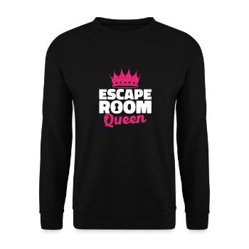 Mystery Escape Room Queen Women Challenge - Unisex Sweatshirt - black - Front - Alina (178cm) & Michal (187cm)