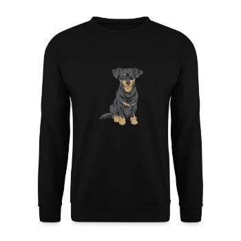 Chiweenie Chien - Sweat-shirt Unisexe - noir - Devant - Alina (178cm) & Michal (187cm)