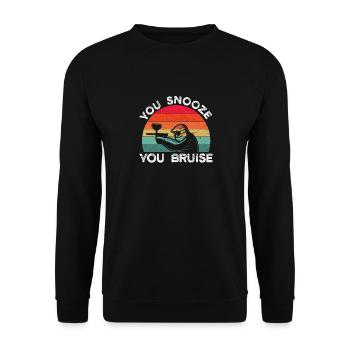 Elle somnole elle meurtris drôle de joueur de paintball - Sweat-shirt Unisexe - noir - Devant - Alina (178cm) & Michal (187cm)