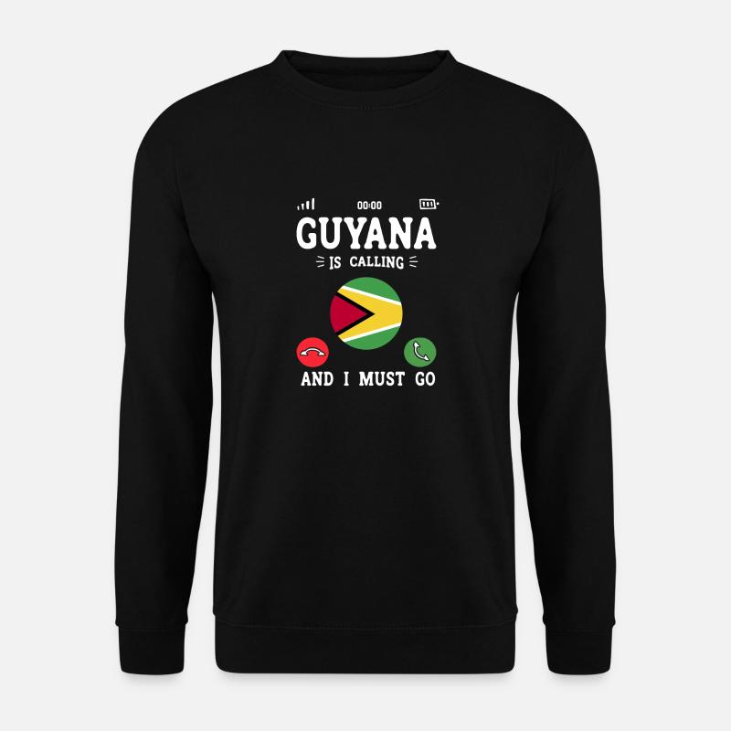 Guyana Flag Guyanese Guyana - Unisex Sweatshirt - black