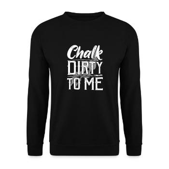 Chalk Dirty To Me Billard Snooker PoolBilliard Pla - Unisex Pullover - Schwarz - Vorne - Alina (178cm) & Michal (187cm)