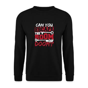 Mystery Adventure Challenge Can You Escape Room Of - Unisex Pullover - Schwarz - Vorne - Alina (178cm) & Michal (187cm)