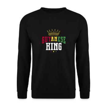 Guyana Flag Guyanais Guyanais - Sweat-shirt Unisexe - noir - Devant - Alina (178cm) & Michal (187cm)