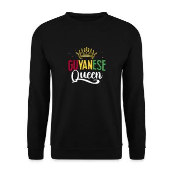 Guyana Flag Guyanese Guyana - Unisex Sweatshirt - black - Front - Alina (178cm) & Michal (187cm)