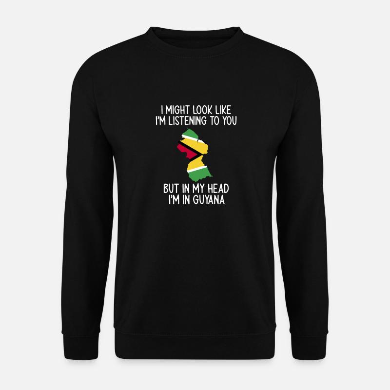 Guyana Flag Guyanais Guyanais - Sweat-shirt Unisexe - noir