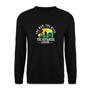 Guyana Flag Guyanese Guyana - Unisex Sweatshirt - black - Front - Alina (178cm) & Michal (187cm)