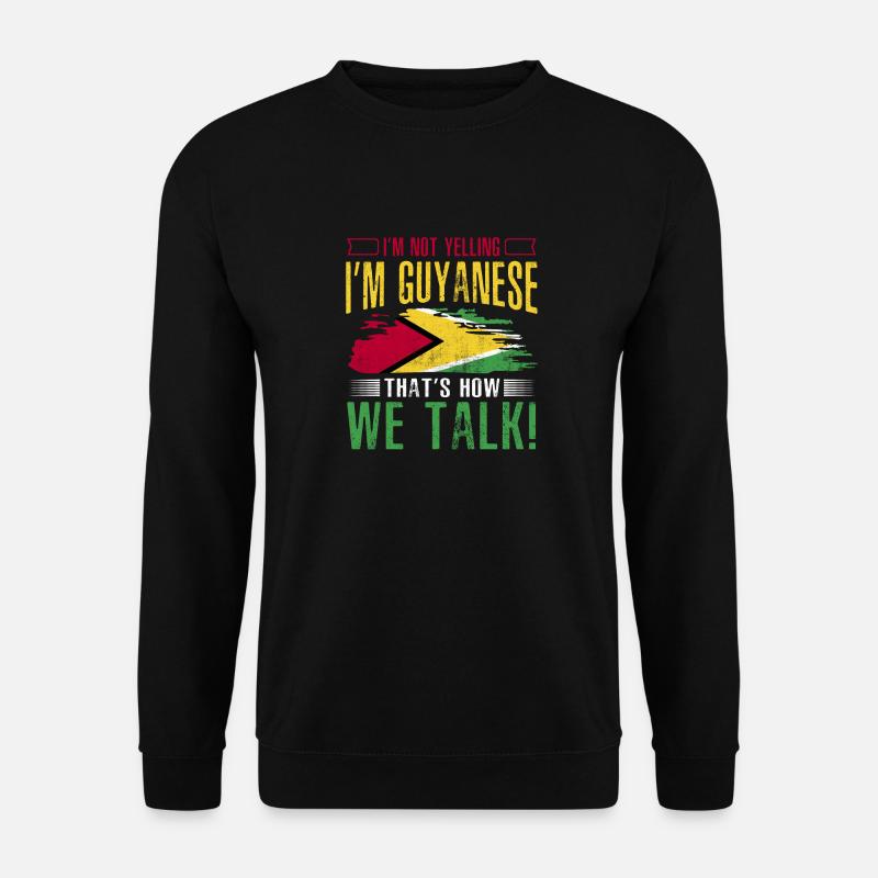 Guyana Flag Guyanais Guyanais - Sweat-shirt Unisexe - noir
