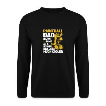 Paintball Dad Définition Drôle de papa de paintball - Sweat-shirt Unisexe - noir - Devant - Alina (178cm) & Michal (187cm)