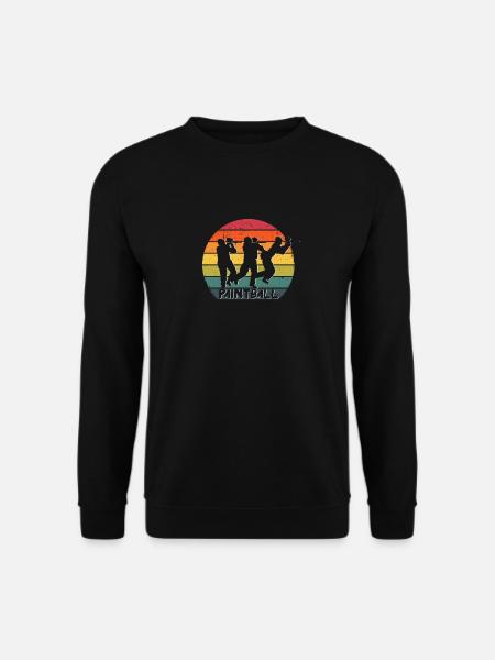 Paintball Paintballer Taktische Sportmeister Retro - Unisex Pullover - Schwarz