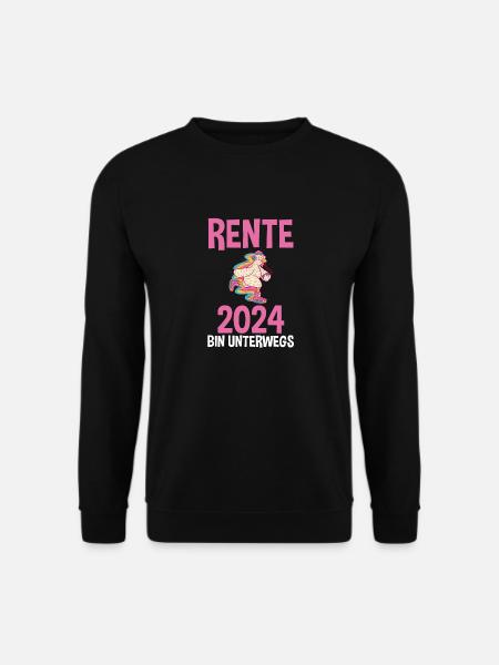 Rentnerin 2024 Pension Ruhestand Rente - Unisex Pullover - Schwarz