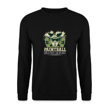 Paintball Creative Paint Color Art Airsoft Paint - Sweat-shirt Unisexe - noir - Devant - Alina (178cm) & Michal (187cm)