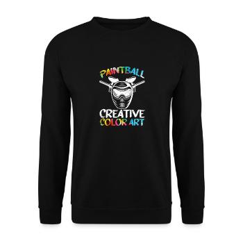 Paintball Creative Paint Color Art Airsoft Paint - Sweat-shirt Unisexe - noir - Devant - Alina (178cm) & Michal (187cm)