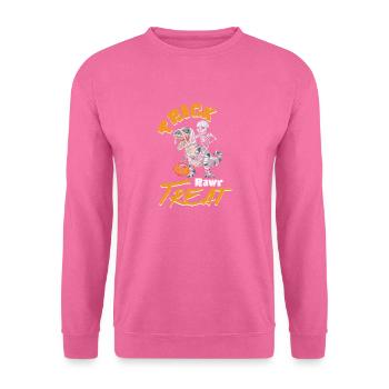 Trick Rawr Treat - Sweat-shirt Unisexe - rose - Devant
