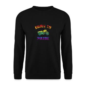 LGBTQ + Born To Pride Ride Moto - Sweat-shirt Unisexe - noir - Devant - Alina (178cm) & Michal (187cm)