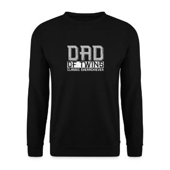 Papa de jumeaux Classic Surdoué - Sweat-shirt Unisexe - noir - Devant - Alina (178cm) & Michal (187cm)