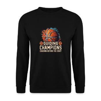 Führen von Champions: Coaching jenseits des Platze - Unisex Pullover - Schwarz - Vorne - Alina (178cm) & Michal (187cm)