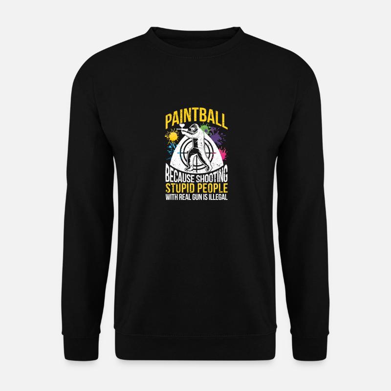 Paintball Player Paintballing Lover Team - Unisex Sweatshirt - black