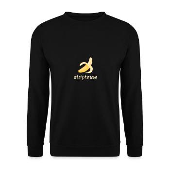 Striptease Banana Softcore Hardcore Horror - Unisex Pullover - Schwarz - Vorne - Alina (178cm) & Michal (187cm)