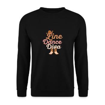 Diva de la danse en ligne Musique country occidentale - Sweat-shirt Unisexe - noir - Devant - Alina (178cm) & Michal (187cm)