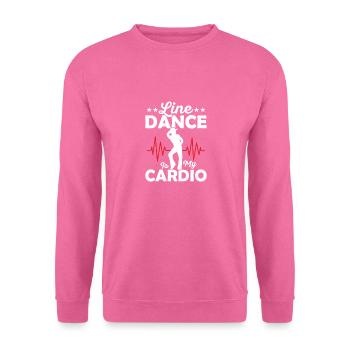 La danse en ligne est ma musique country western cardio - Sweat-shirt Unisexe - rose - Devant