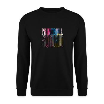 Paintball-Kader Paintball-Liebhaber Paintballer - Unisex Pullover - Schwarz - Vorne - Alina (178cm) & Michal (187cm)
