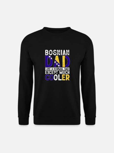 Bosnien und Herzegowina Flagge Bosnien - Unisex Pullover - Schwarz