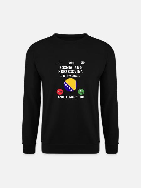 Bosnia-Hercegovinas flagg Bosnia - Genser unisex - svart