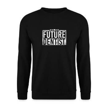 Futur dentiste Assistant dentaire - Sweat-shirt Unisexe - noir - Devant - Alina (178cm) & Michal (187cm)