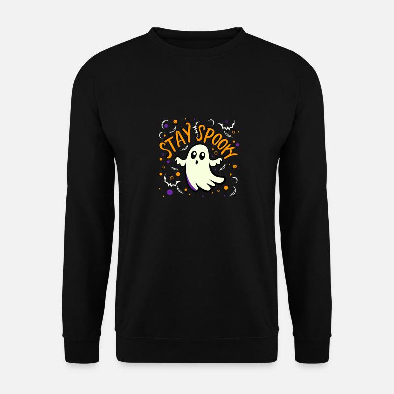 Bleib gruseliger Halloween-Geist - Unisex Pullover - Schwarz