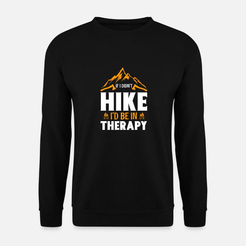 Hike Therapy - Unisex Pullover - Schwarz
