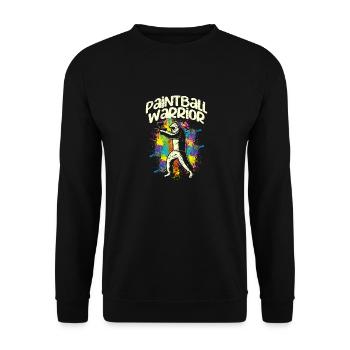 Paintball Warrior Paintballing Player Anniversaire - Sweat-shirt Unisexe - noir - Devant - Alina (178cm) & Michal (187cm)
