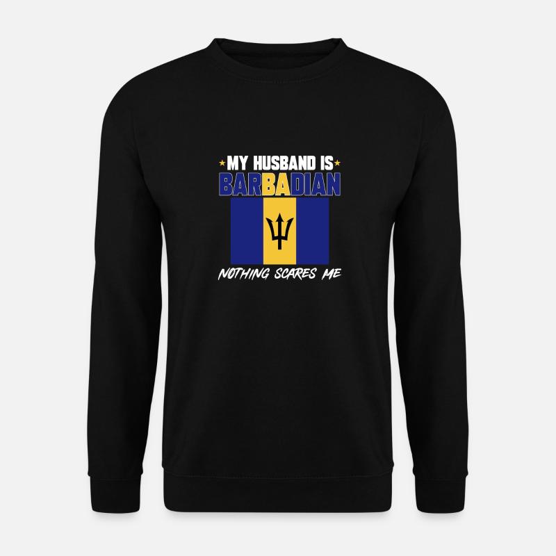 Barbados flag Barbadian bayan - Unisex Sweatshirt - black