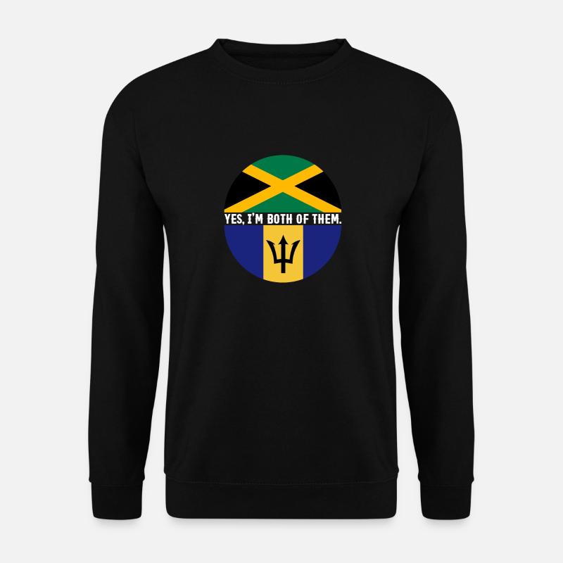 Barbados flag Barbadian bayan - Unisex Sweatshirt - black