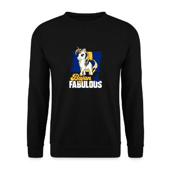 Barbados flag Barbadian bayan - Unisex Sweatshirt - black - Front - Alina (178cm) & Michal (187cm)