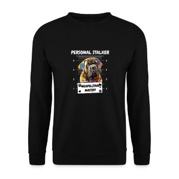 Petit drôle de harceleur napolitain Mastiff - Sweat-shirt Unisexe - noir - Devant - Alina (178cm) & Michal (187cm)