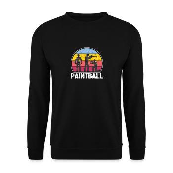 Paintball Cool Paintballers Tactical Team Sports - Unisex Sweatshirt - black - Front - Alina (178cm) & Michal (187cm)