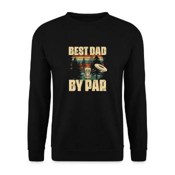 Meilleur papa par Frisbee Disc Golf - Sweat-shirt Unisexe - noir - Devant - Alina (178cm) & Michal (187cm)