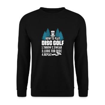 Comment jouer Disc Golf Disc Golf Frisbee - Sweat-shirt Unisexe - noir - Devant - Alina (178cm) & Michal (187cm)
