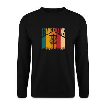 I Bang Chains Frisbee Disc Golf - Sweat-shirt Unisexe - noir - Devant - Alina (178cm) & Michal (187cm)