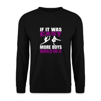 Gymnastique Gymnaste Gymnastique Filles Club de gymnastique - Sweat-shirt Unisexe - noir - Devant - Alina (178cm) & Michal (187cm)