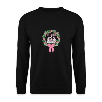 Ho Ho Ho Gonks - Unisex Sweatshirt - black - Front - Alina (178cm) & Michal (187cm)