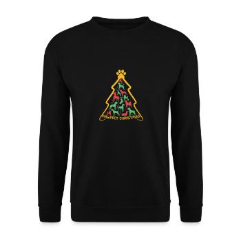 Pawfect Christmas - Unisex Sweatshirt - black - Front - Alina (178cm) & Michal (187cm)