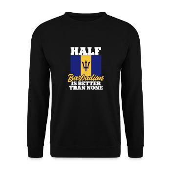 Barbados flag Barbadian bayan - Unisex Sweatshirt - black - Front - Alina (178cm) & Michal (187cm)
