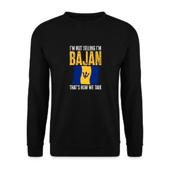 Barbados flag Barbadian bayan - Unisex Sweatshirt - black - Front - Alina (178cm) & Michal (187cm)
