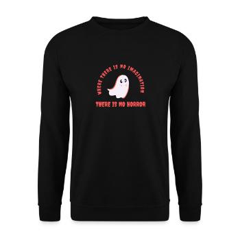 Where There Is No Imagination There Is No Horror - Unisex Pullover - Schwarz - Vorne - Alina (178cm) & Michal (187cm)