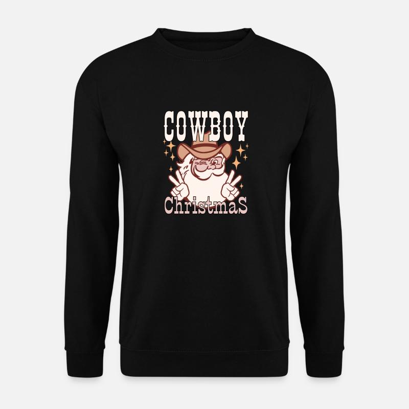 Cowboy Weihnachten - Unisex Pullover - Schwarz