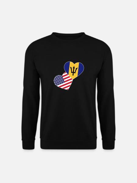 Barbados flag Barbadian bayan - Unisex Sweatshirt - black