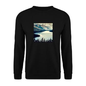Vacances au Grand Lac de l’Ours, Canada - Sweat-shirt Unisexe - noir - Devant - Alina (178cm) & Michal (187cm)