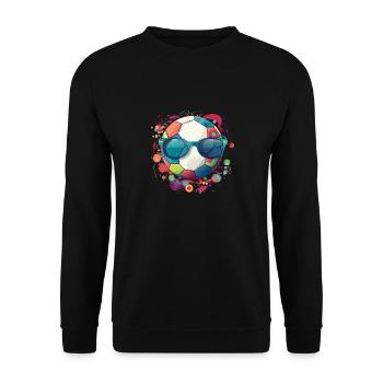 Joueur de football Cool Athlète Sports Jeu de football - Sweat-shirt Unisexe - noir - Devant - Alina (178cm) & Michal (187cm)