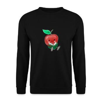 Buch lesen Bookaholic Lesen Bibliothekslehrer - Unisex Pullover - Schwarz - Vorne - Alina (178cm) & Michal (187cm)